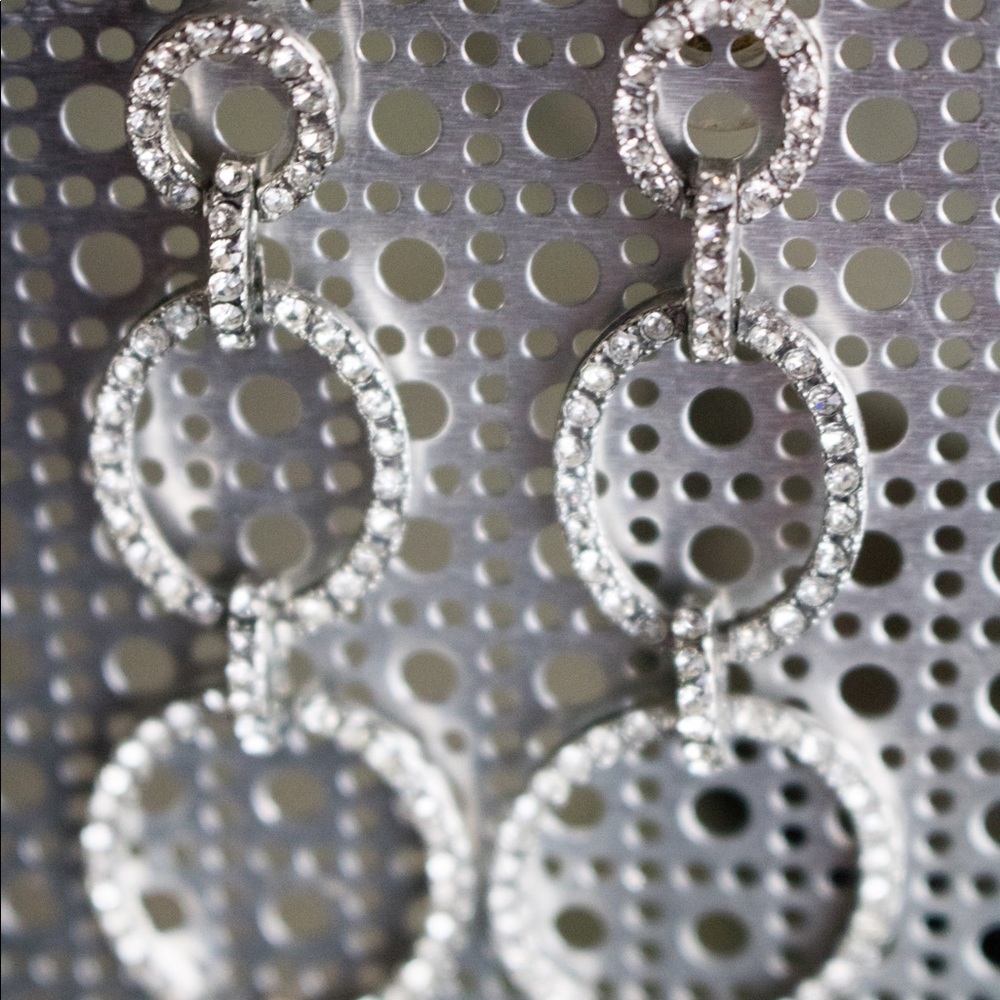 BCBG crystal earrings